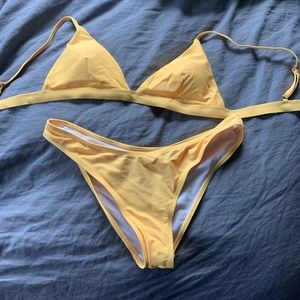 Yellow bikini!
